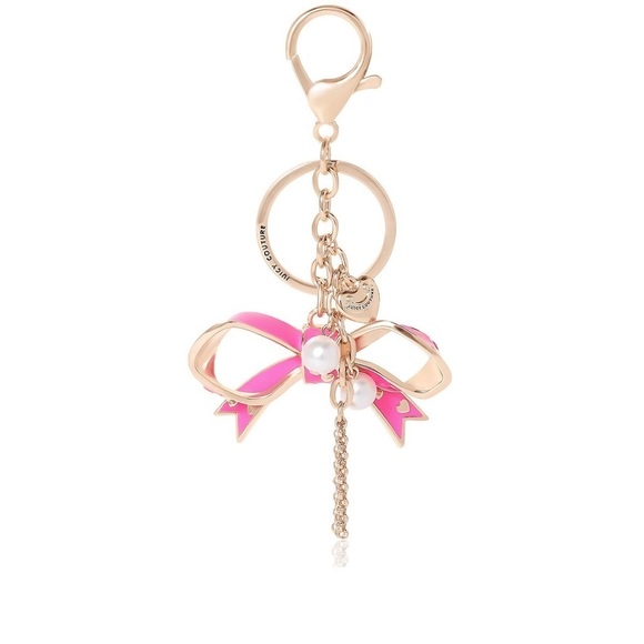 Juicy Couture Accessories - NWT Juicy Couture Pink Bow 🎀 Bag Charm/ Keychain
